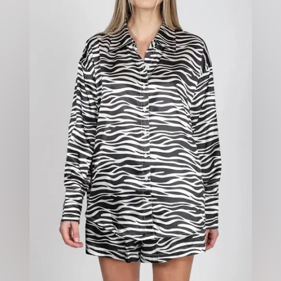 Brunette The Label Other - *3 piece set* Brunette The Label Satin Zebra